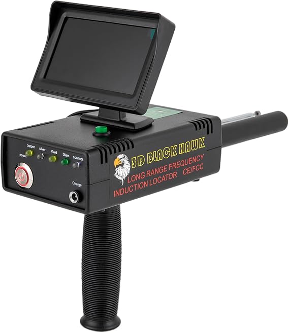 Metal Detector 98.4 Feet Depth Professional Metal Scanner with 3D HD Display Detecting Range 3937 Feet Gold Detector Gold, Silver and Copper Treasure Hunters