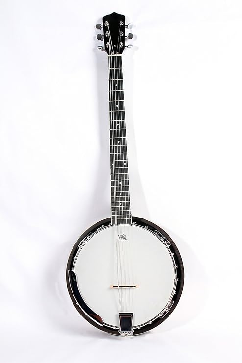 6-String Banjo 24 Bracket with Closed Solid Back and Geared 6th Tuner