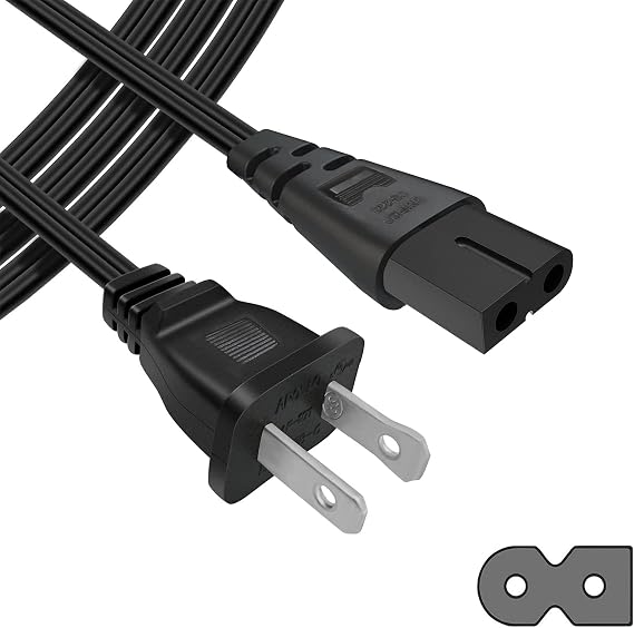 Genuine 6ft AC Sewing Machine Power Cord, Compatible with Brother, Singer, Bernina, White, Baby-Lock, Viking & Pfaff Sewing Machines