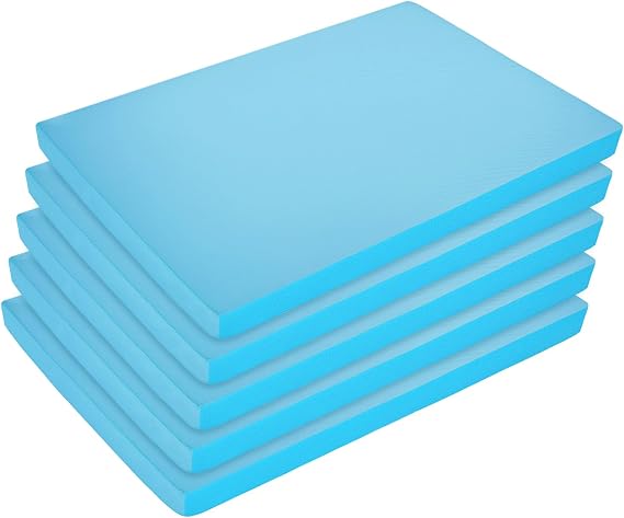 5 Pack Polystyrene Foam Blocks, 30 x 20cm High Density Block Rectangle Foamboard for Crafting, Sculpture, Modeling, DIY for Crafts