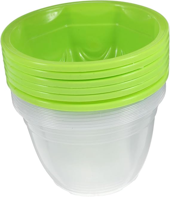 6 Sets Self Watering Planters, Modern Plastic Pots for Indoor Plants