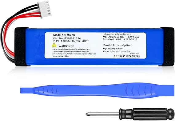 18000mAh Replacement Battery for JBL Xtreme, Xtreme 1 (Part No:GSP0931134) Xtreme Speaker, 2025 Upgrade High Capacity 7.4V Rechargeable Battery with Repair Tools