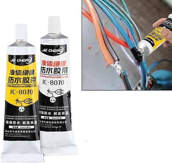 Liquid Insulation Tape,30/50ml Liquid Insulation High Temperature Glue,Liquid Electrical Tape,Protection Insulating Coating Tape Glue,Waterproof Sealant Rubber Liquid Tape