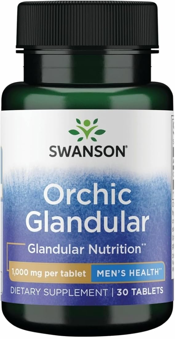 Swanson Orchic Glandular Men's Health Tablets 1 gm, 30 Tablets