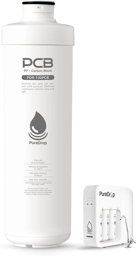 PureDrop PDR-100PCB PP & Carbon Block Composite Filter Replacement