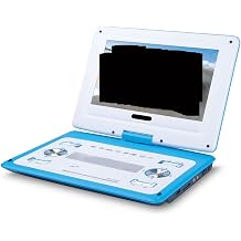 HD Big Screen 14 Inch Video DVD Player Portable Dvd Support Card U Disk Game Move MP3 Speaker Support Digital TV Game Consoles(Blu)