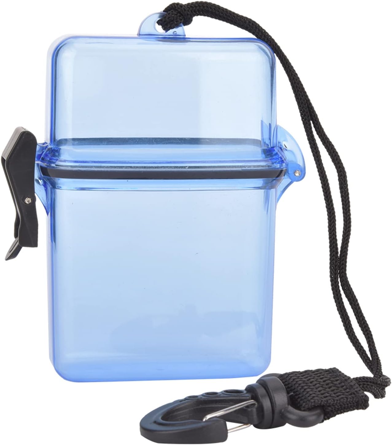 Water - Blocking Kayak Storage Box | Transparent Plastic Case with Rope Hook for SurfingCanoeKayak | Airtight Container for PhonesCameras | Lightweight & Tough