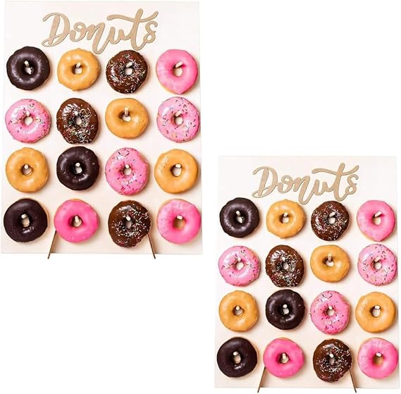 2 Pack 9 holes Donut Wall Display Stand