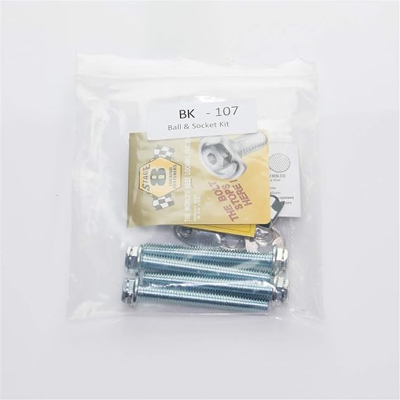 Stage 8 Ball and Socket Bolt Kit. Includes 4) Bolts and Locking Hardware. - BK107