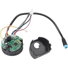 Electric Scooter Dashboard with Control, for Ninebot ES1/ES2/ES3/ES4 Series, Black Plastic Circuit Board Panel Display for Easy Speed and Battery Monitoring