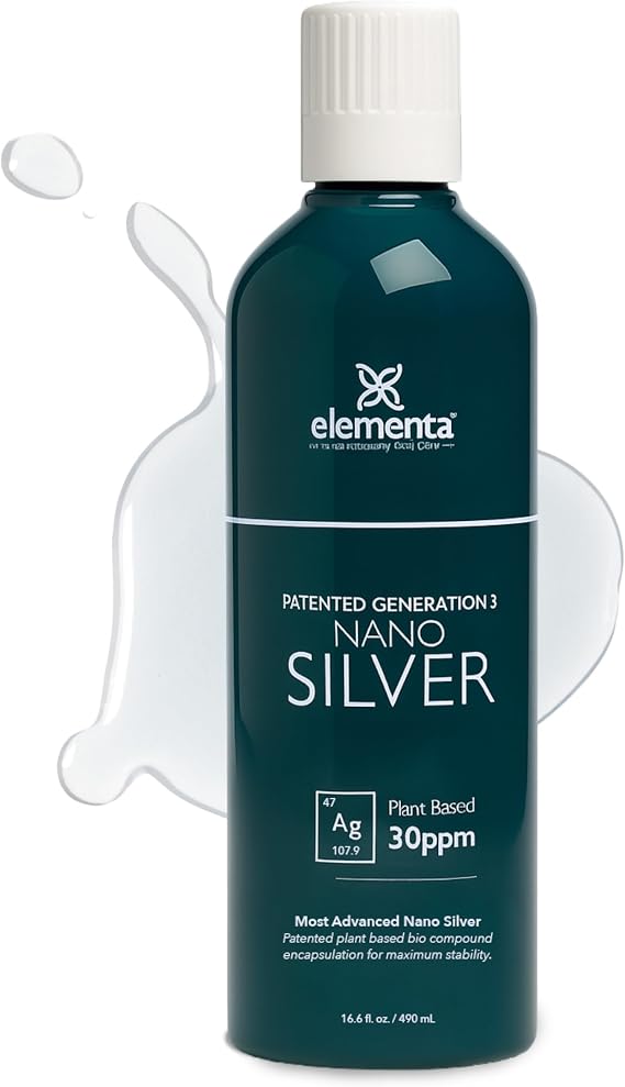 Elementa Silver- Nano Silver Liquid 16 oz. | Natural Immune Support