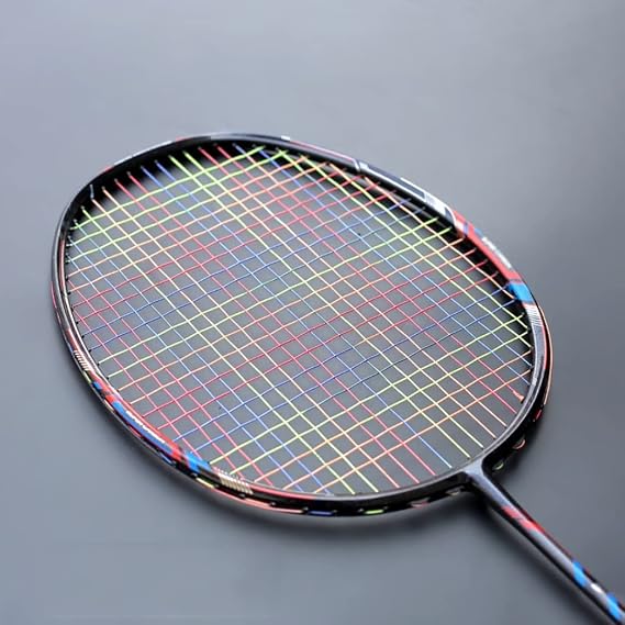 Carbon Fiber Badminton Rackets Strung Professional Training Offensive Racquet Super Light 83G Sports