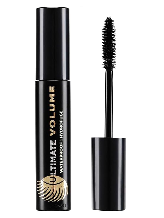 Marcelle Ultimate Volume Waterproof Mascara, Black, Hypoallergenic and Fragrance-Free, 0;33 fl oz