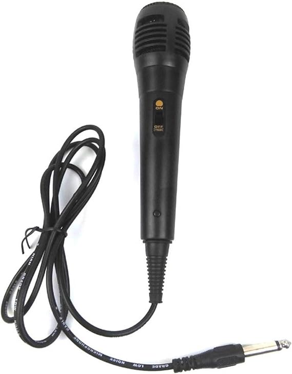 Chliste Singing Machine Unidirectional Dynamic Microphone with 5 Ft. Cord