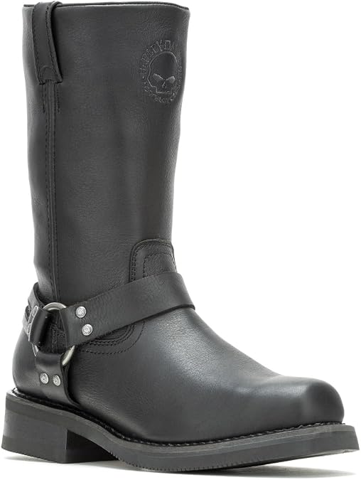 Harley-Davidson Men's Hustin Skull Waterproof Motorcycle Boots, D96294