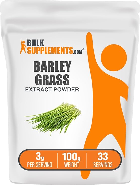 Barley Grass Extract Powder - Barley Powder, Green Superfood Supplement, Barley Extract - Vegan-Friendly, 3g per Serving, 100g (3.5 oz) (Pack of 1)