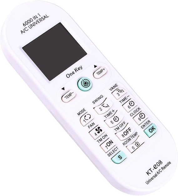 KT-E08 Replace Remote Control fit for LG/Samsung/Midea/Sharp/TCL/Aucma/AUX