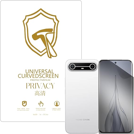 Microcase Tecno Spark Slim 5G ile Uyumlu Privacy Gizlilik Filtreli Hayalet Nano Ekran Koruyucu-EKM110