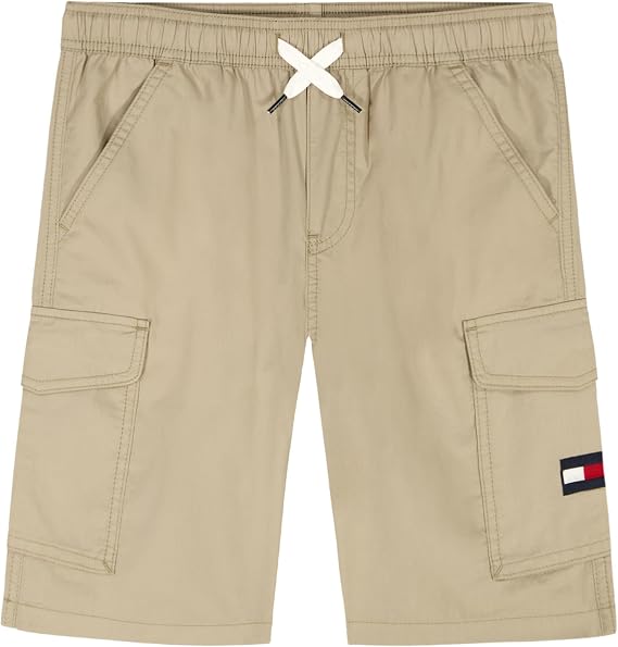 Tommy Hilfiger Boys' Pull-on Cargo Short, Drawstring Closure