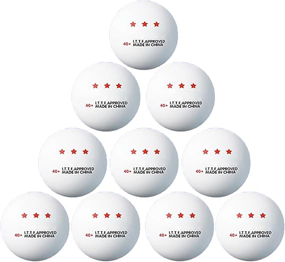 10 Pcs Professional Pingpong Ball 3 Star Table Tennis Outdoor and Indoor PingPong for Training, Competition Table Tennis Ball Indoor Sports Competition Grade