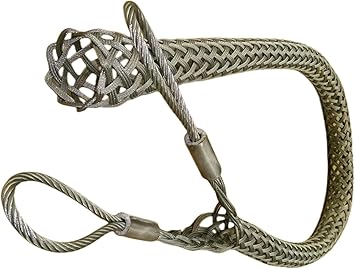 Wire & Cable Mesh Pulling Grip, Double Head Cable Pulls, Suitable for Light & Heavy Cables (D:37-50mm 1.45"-1.96")