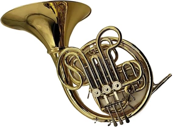 Professional French Horn French Horn B/f 4 Key Gold Double Brass Body Professional Musical Instrument With Case