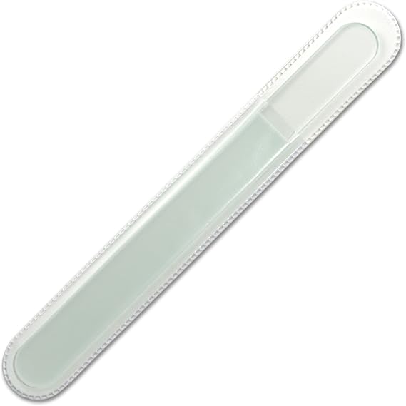 Mont Bleu Large Professional Crystal Nail File - Genuine Czech Tempered Glass - Handmade Gifts - Best Glass Nail File for Natural Nails