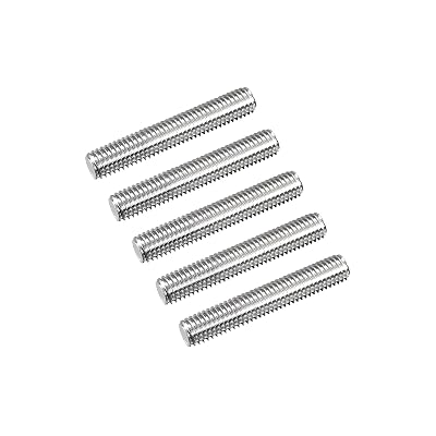 MECCANIXITY Fully Threaded Rod M8 x 45mm 1.25mm Thread Pitch 304 Stainless Steel Right Hand Threaded Rods Bar Studs 15 Pack