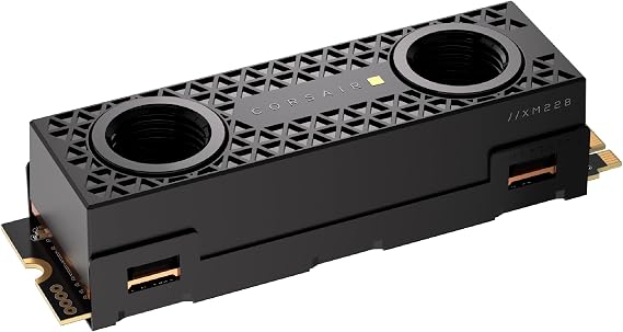 Corsair MP700 PRO SE Hydro X Series 4TB M.2 PCIe Gen5 x4 NVMe 2.0 SSD – M.2 2280 – Up to 14,000MB/sec Sequential Read – High-Density TLC NAND – Pre-Installed Water Block – Black
