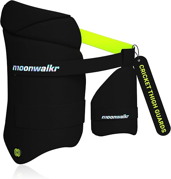 moonwalkr Thigh Guard 2.0 Cricket Batsman Black