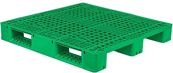 Plastic Pallets, Lightweight Waterproof Floor Storage Pad, Interlocking Pallet with Breathable Grids, Applicable to Indoor and Outdoor, Garages, Kitchen and Basement(Green)