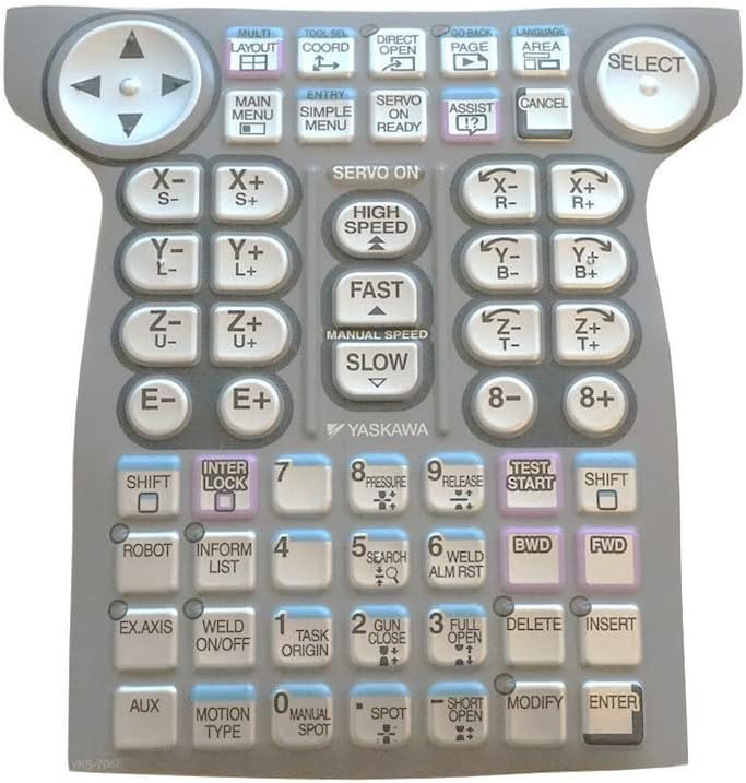 Membrane Keyboard for Yaskawa Motoman Robot Teach Pendant DX200 Keypad YKS-705E