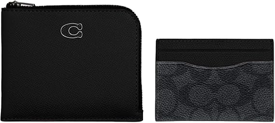 Coach 3-in-1 L-Zip Wallet in Cross Grain Leather