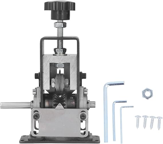 Wire Stripping Machine, Hand Crank Electric Cable Stripper, Automatic Manual Operation Waste Wire Stripper with Adjustable Inlet Baffle, Sturdy Aluminum Alloy for Copper Recycling