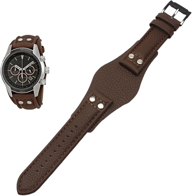 Genuine Leather Watchband For Fossil CH2592 CH2564 CH2565 CH2891CH3051 wristband 22mm men tray strap with rivet style