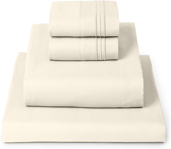Mellanni Twin Sheet Set - 4-Piece Iconic Collection Bedding