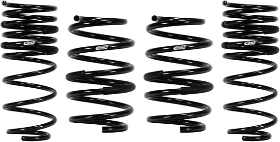 Eibach Suspension Spring Kit, PRO-KIT, Lowering, 4 Coil Springs, Black Powder Coat, compatible with Honda Civic 2016-21, Kit