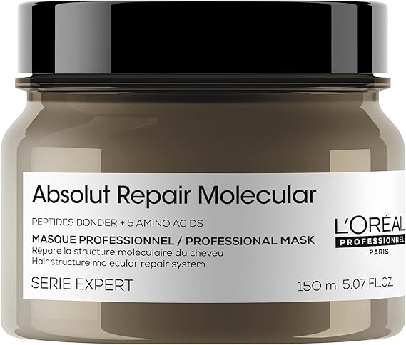 L'Oréal Professionnel Paris Serie Expert Absolut Repair Molecular Yıpranmış Saçlar İçin Durulanmayan Maske 150 Mililitre