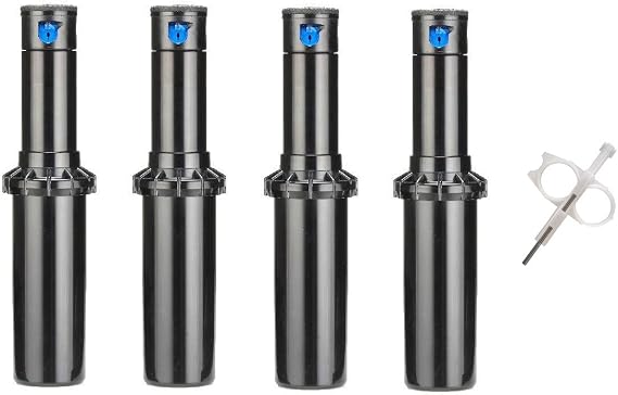 Hunter PGP Ultra Rotor Sprinkler Heads - 4 Pack - Includes Adjustment Tool