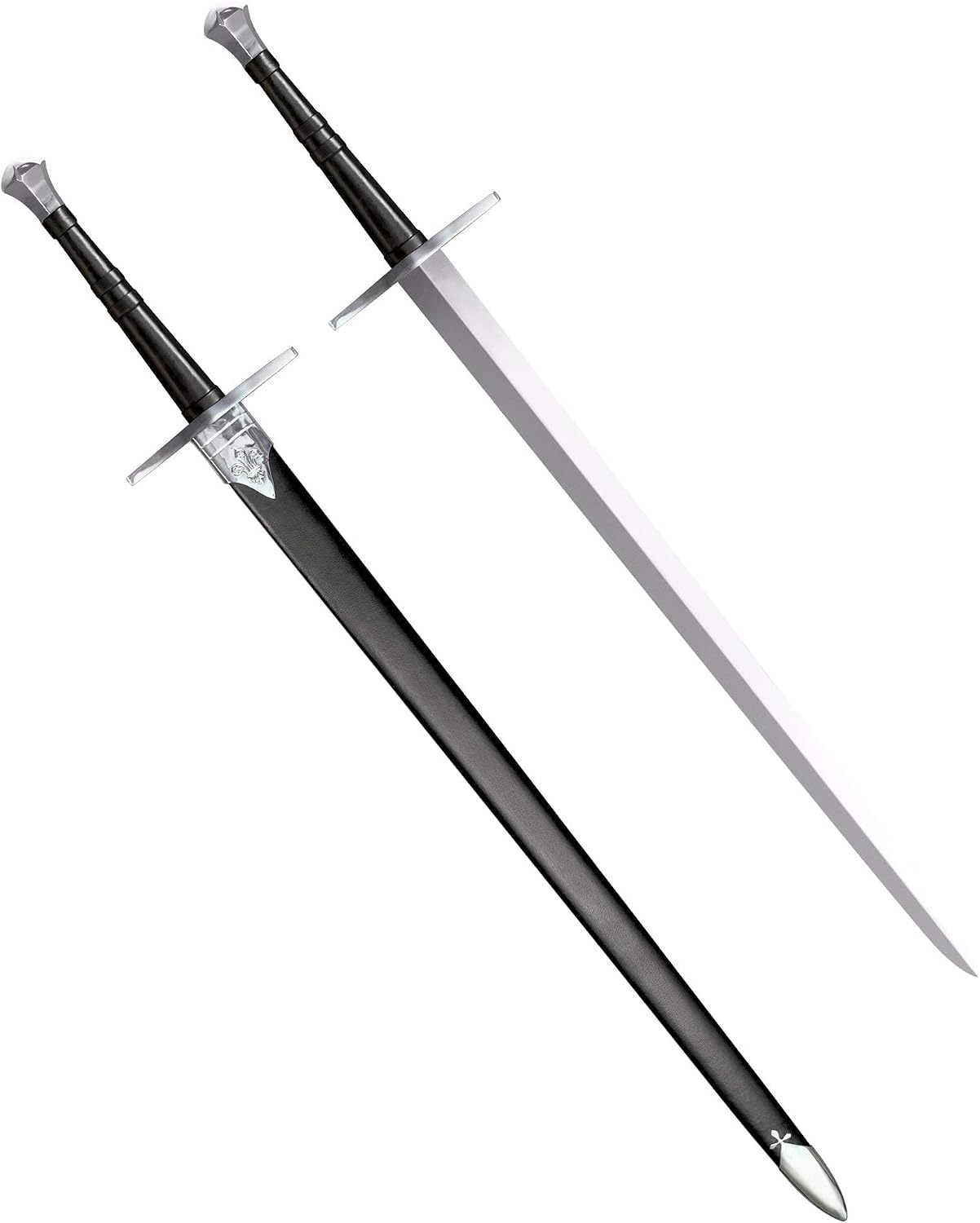 Cold Steel Hand-and-A-Half Sword with LeatherWood Scabbard