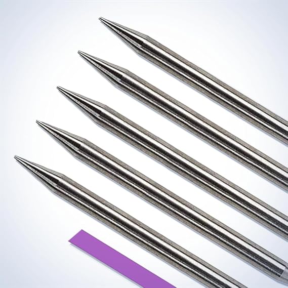 Midwest Tungsten Service Purple 3/32" x 3.5" Pre-Ground TIG Tungsten Electrodes - Rare Earth Blend, 5-Pack