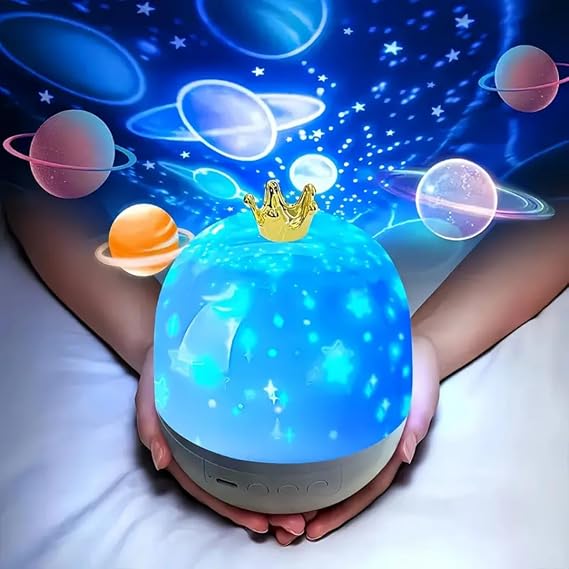 Gece Lambası Çocuk Projektör,360° Dönebilen Ayarlanabilir Rüyalı Atmosfer Gece Lambası Projektör Lambası Yatak Odası Farklı Dünyalar [Enerji Sınıfı A++]