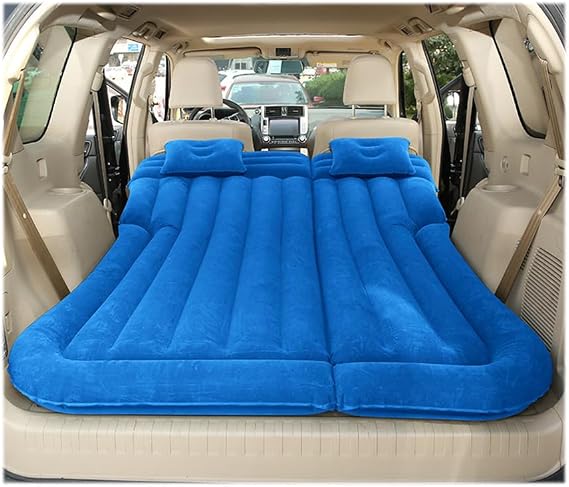 Car Bed for Rolls-Royce Corniche/Silver Cloud/Silver Dawn/Silver Ghost,Travel Inflatable Mattress Car Sleeping Beds Travel Camping Multi-Purpose Bed with Air Pump,C Blue