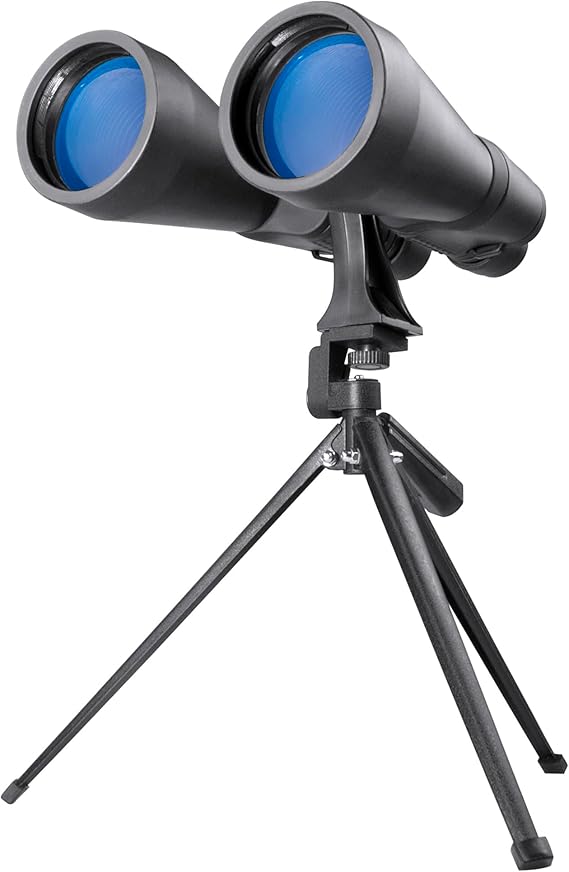 BARSKA X-Trail 15x70 Binocular w/ Tripod Adapter & Tripod , Black | 15x70 binoculars with 15x magnification and 70mm objective for astronomy, birdwatching and wildlife