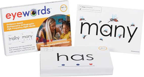 Sight Word & Phonics Flash Cards Set 3, Model EW-27