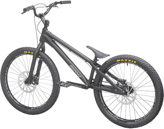 BMX Bicycle, 24 Inch BMX Bike, Stunt Action, Cycling Competition, Chromoly Frame, Trial Bike, Perfect for Beginners, Black