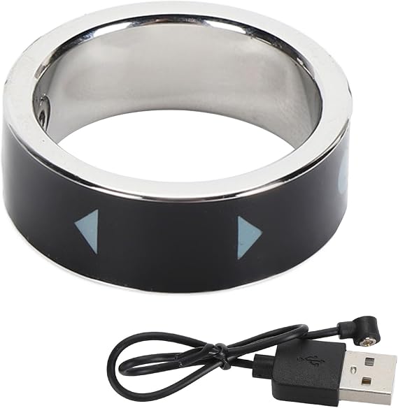 Smart Ring Bluetooth Remote Control Page Turner, Small Video Scrolling Ring for Camera Recording and Page Turning
