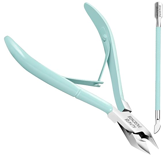Professional Cuticle Cutter & Pusher Trimmer Manicure Tools with Double Spring Perfect Nail Care Tool for Manicure & Pedicure Beauty at Home/Spa/Saloon