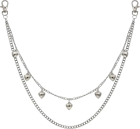 Layered Pant Chains - Stylish Denim Chains for Gothic Punk Fashion - Pocket Chains for Men and Women