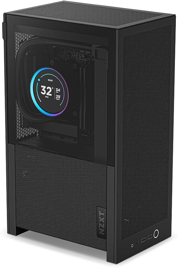 NZXT H2 Flow - Mini-ITX 20.7L Airflow PC Case - Black